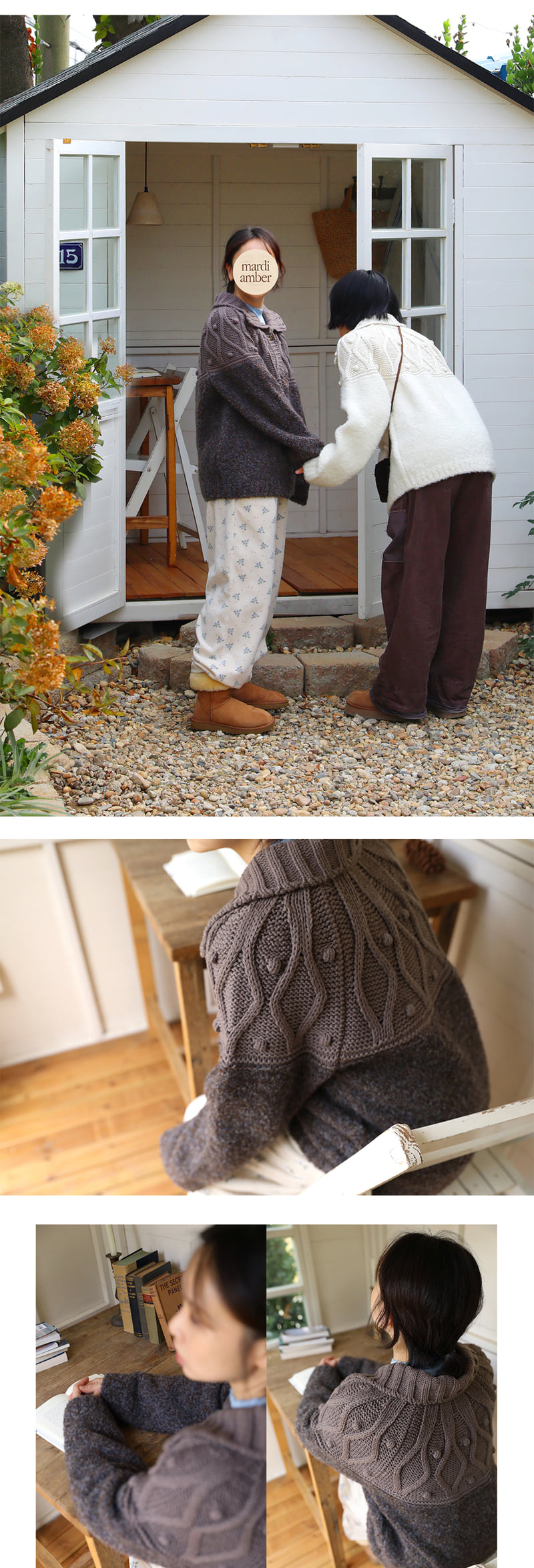 Amber - Korean Women Fashion - #vintageinspired - Adult Boucle Cardigan - 3