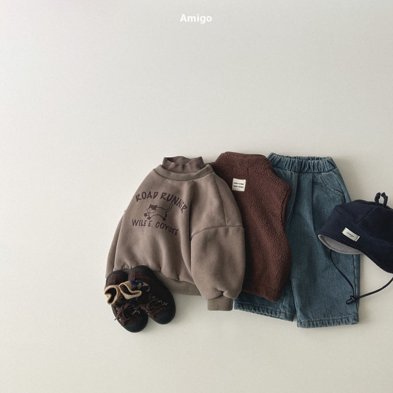 Amigo - Korean Baby Fashion - #babyboutique - Brushed Denim Pants - 10