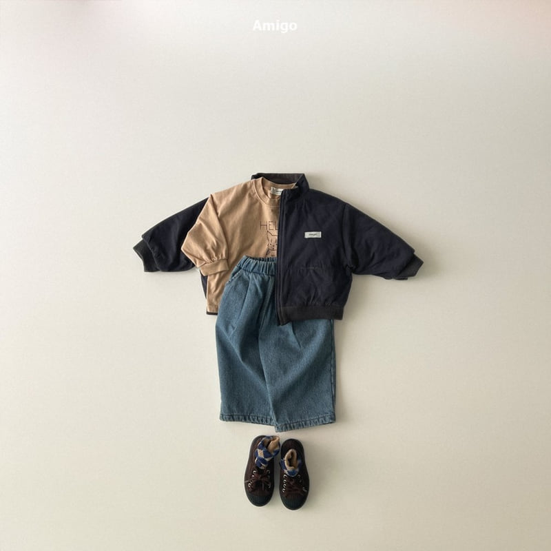 Amigo - Korean Baby Fashion - #babyboutique - Brushed Denim Pants - 11