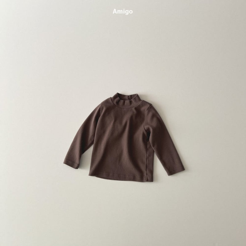 Amigo - Korean Baby Fashion - #babyboutique - Pretzel Half Turtleneck Tee - 10