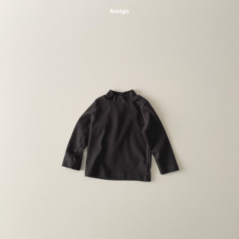 Amigo - Korean Baby Fashion - #babyclothing - Pretzel Half Turtleneck Tee - 12