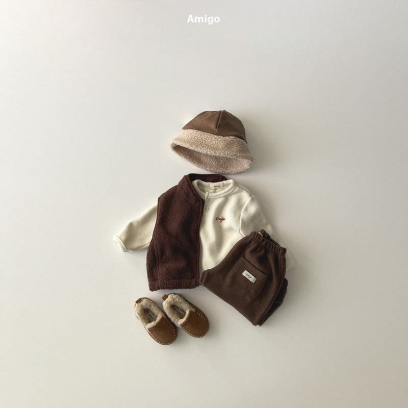 Amigo - Korean Baby Fashion - #babyclothing - Cozy Button Tee - 11