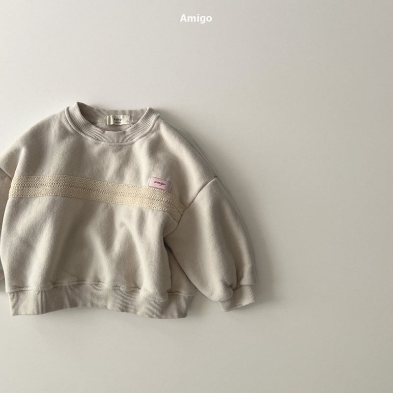 Amigo - Korean Baby Fashion - #babyboutiqueclothing - Crochet Sweatshirt - 4