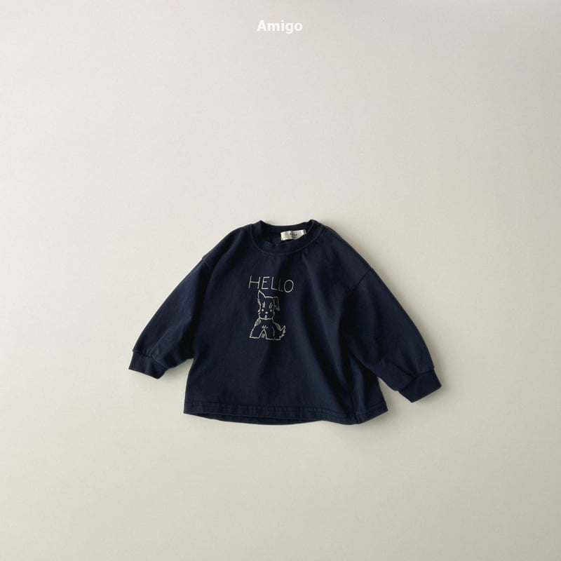 Amigo - Korean Baby Fashion - #babyclothing - Peach Puppy Tee - 8