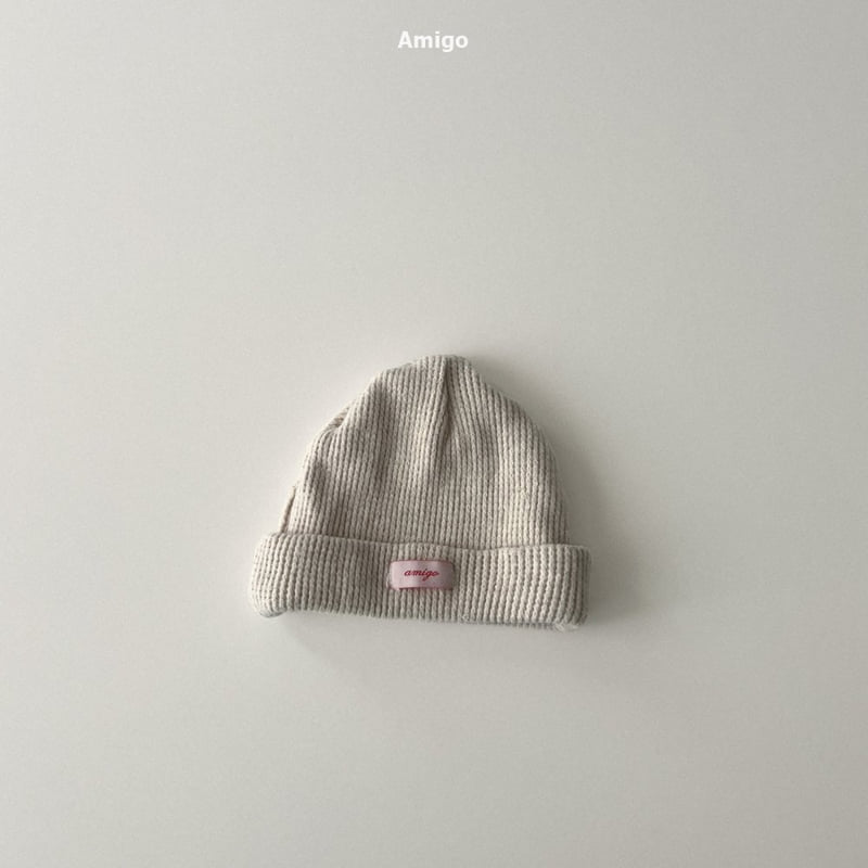 Amigo - Korean Baby Fashion - #babyclothing - Brushed Waffle Beanie - 6