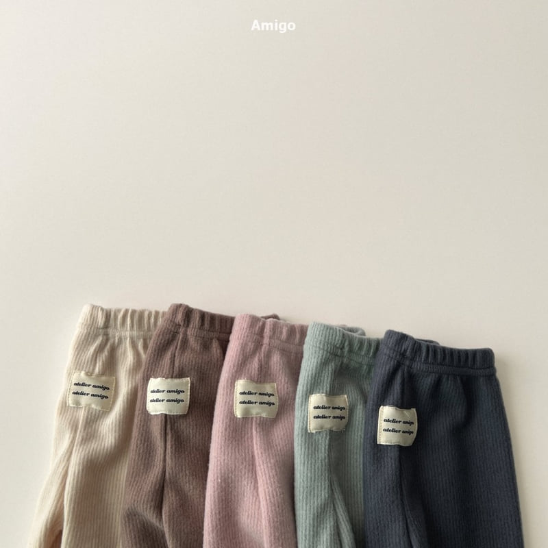 Amigo - Korean Baby Fashion - #babyfever - Linda Ribbed Leggings - 6