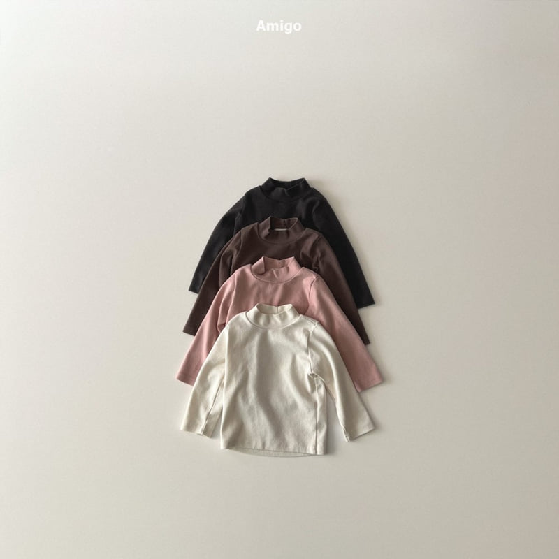 Amigo - Korean Baby Fashion - #babyoninstagram - Pretzel Half Turtleneck Tee - 2