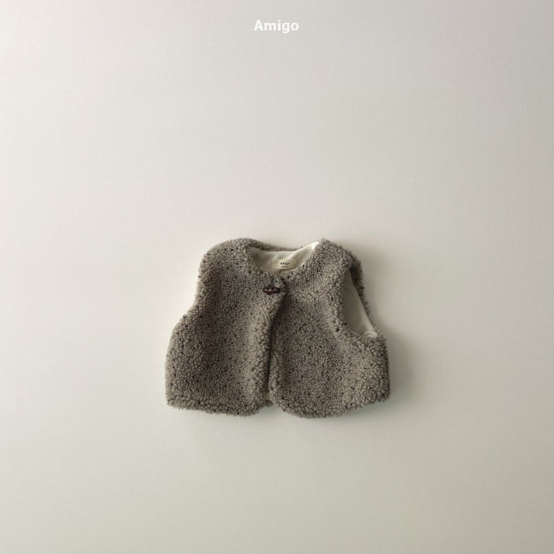 Amigo - Korean Baby Fashion - #babyoninstagram - Teddy Fleece Vest