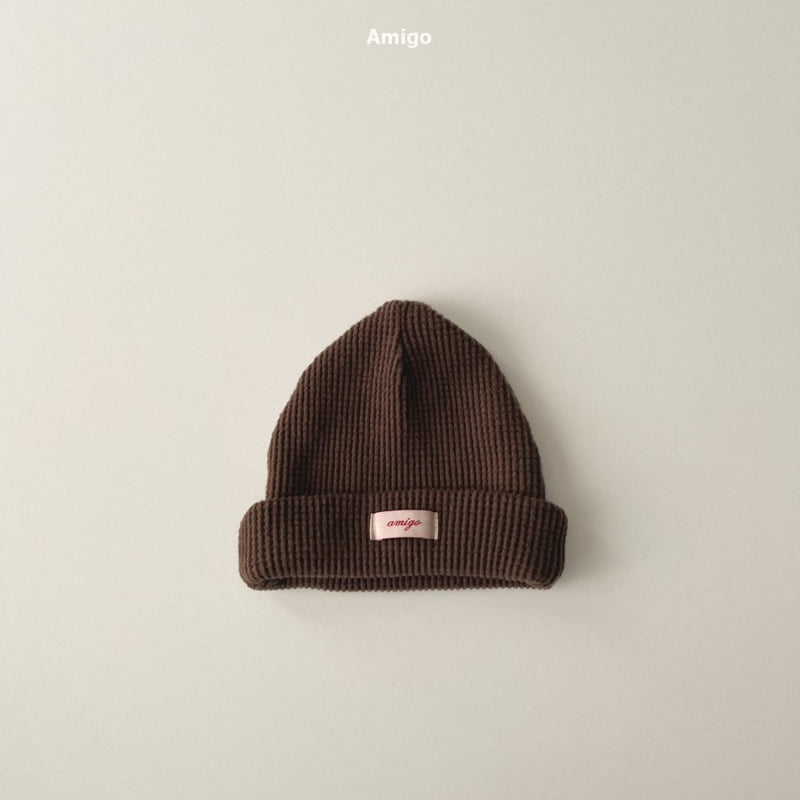 Amigo - Korean Baby Fashion - #babyootd - Brushed Waffle Beanie - 12