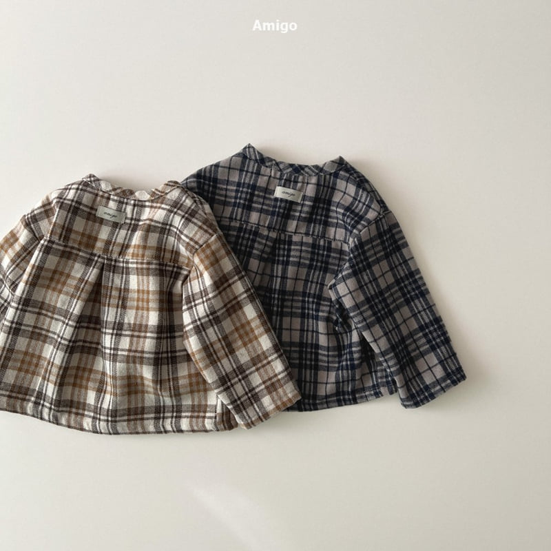Amigo - Korean Baby Fashion - #babyoutfit - Classic Check Shirt - 7