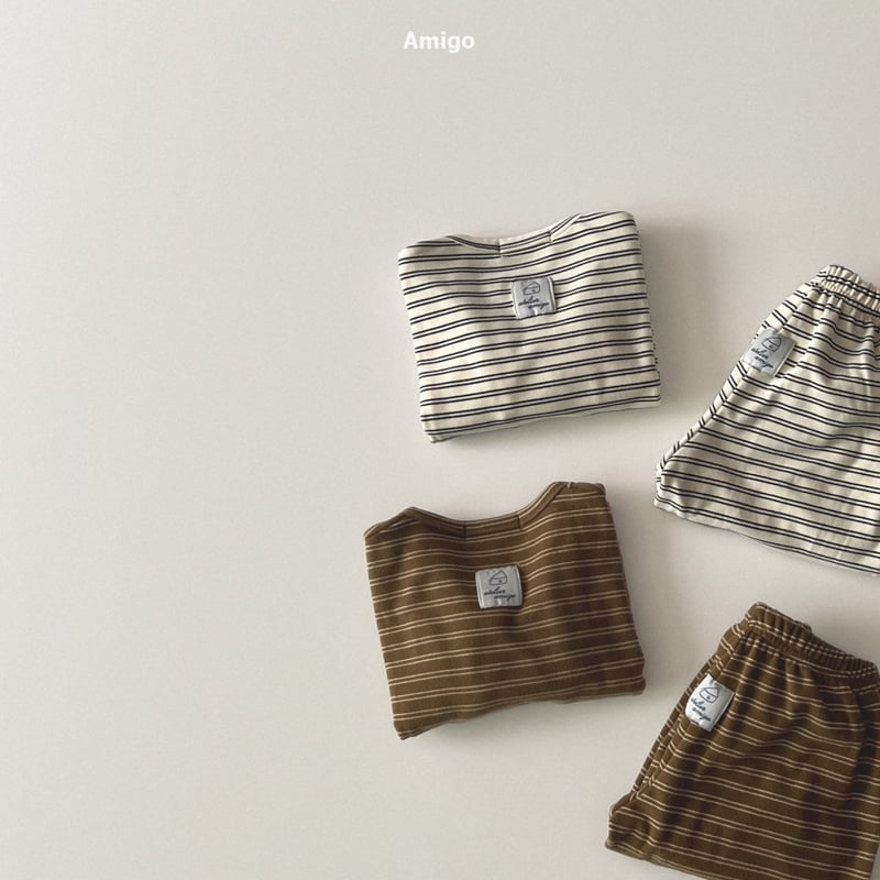 Amigo - Korean Baby Fashion - #babyoutfit - Hug Set - 3