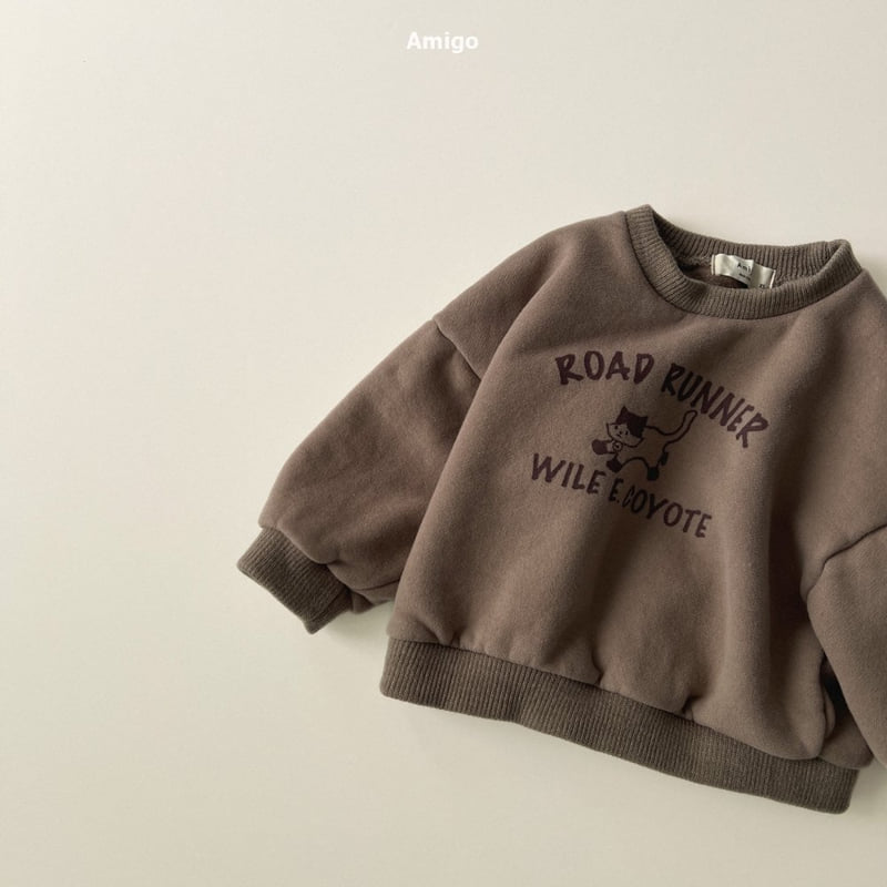 Amigo - Korean Baby Fashion - #babyoutfit - Cat Sweatshirt - 8
