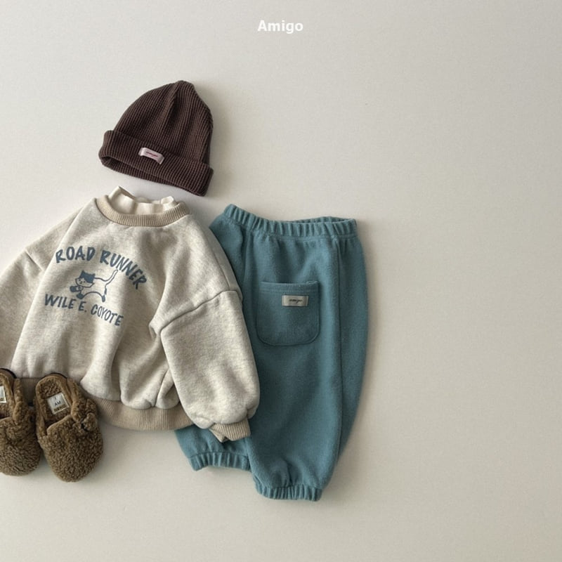 Amigo - Korean Baby Fashion - #babyoutfit - Cat Sweatshirt - 9