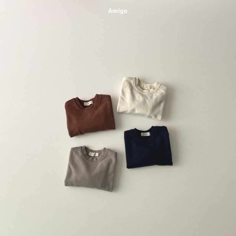 Amigo - Korean Baby Fashion - #babyoutfit - Basic Cotton Tee