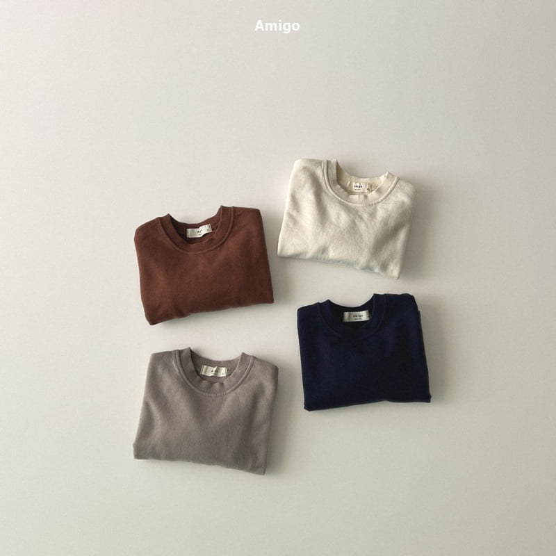 Amigo - Korean Baby Fashion - #babyoutfit - Basic Cotton Tee - 2
