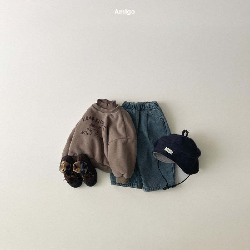 Amigo - Korean Baby Fashion - #babywear - Brushed Denim Pants - 7