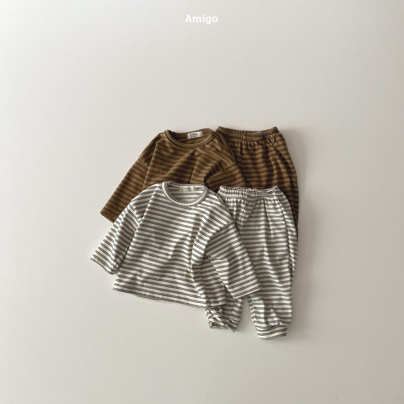 Amigo - Korean Baby Fashion - #babyoutfit - Hug Set - 4