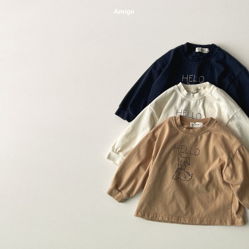 Amigo - Korean Baby Fashion - #babywear - Peach Puppy Tee - 2