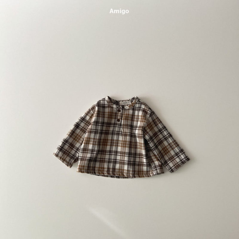 Amigo - Korean Baby Fashion - #onlinebabyboutique - Classic Check Shirt - 10
