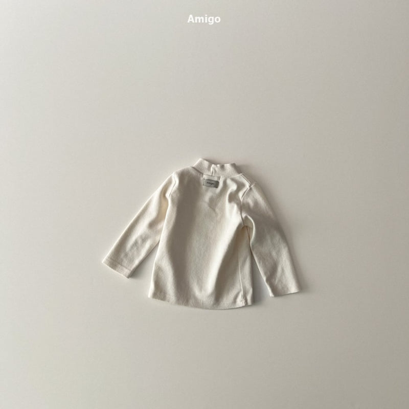 Amigo - Korean Baby Fashion - #onlinebabyboutique - Pretzel Half Turtleneck Tee - 7