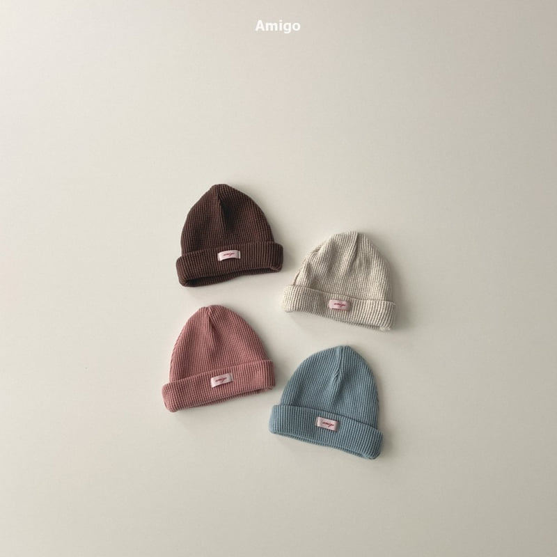 Amigo - Korean Baby Fashion - #onlinebabyboutique - Brushed Waffle Beanie