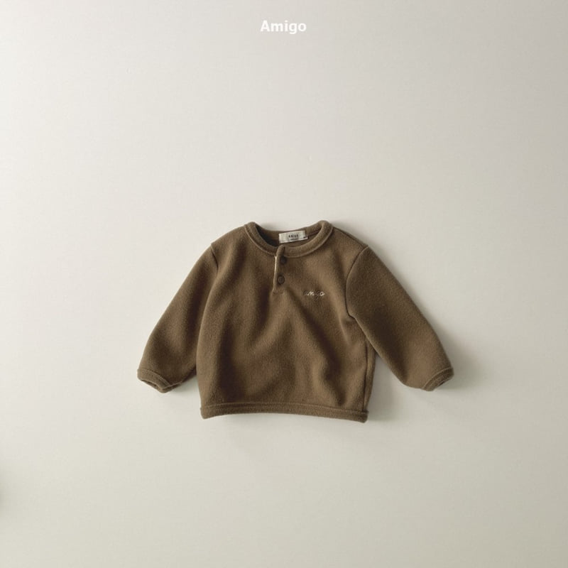 Amigo - Korean Baby Fashion - #onlinebabyshop - Cozy Button Tee - 7