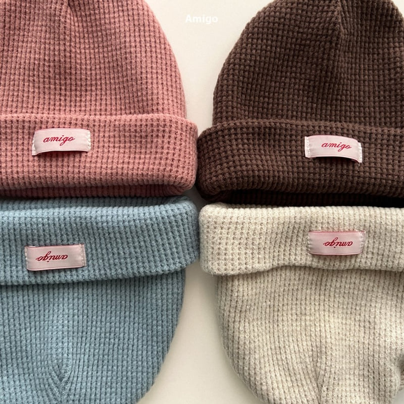 Amigo - Korean Baby Fashion - #smilingbaby - Brushed Waffle Beanie - 3