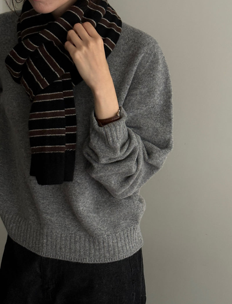 Amygrace - Korean Women Fashion - #momslook - Here Wool Muffler - 7