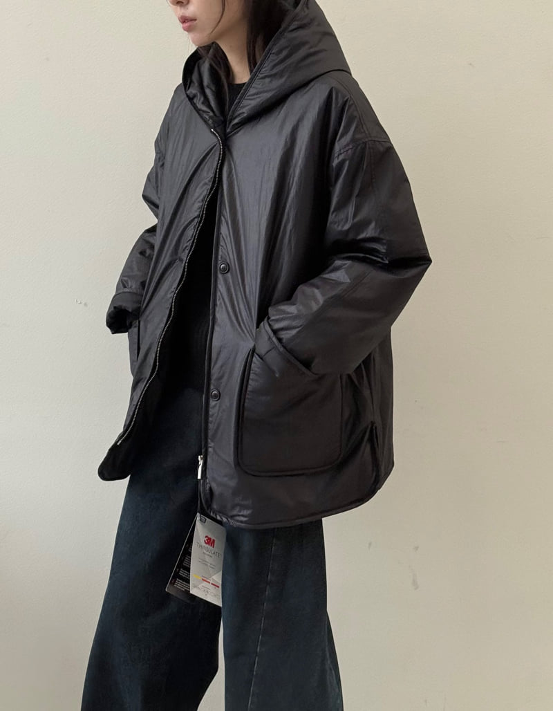 Amygrace - Korean Women Fashion - #momslook - 3M Hood Padding Jacket - 7