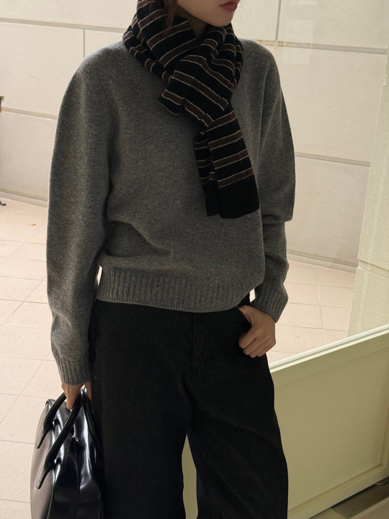 Amygrace - Korean Women Fashion - #momslook - Zenta Wholegarment Knit - 6