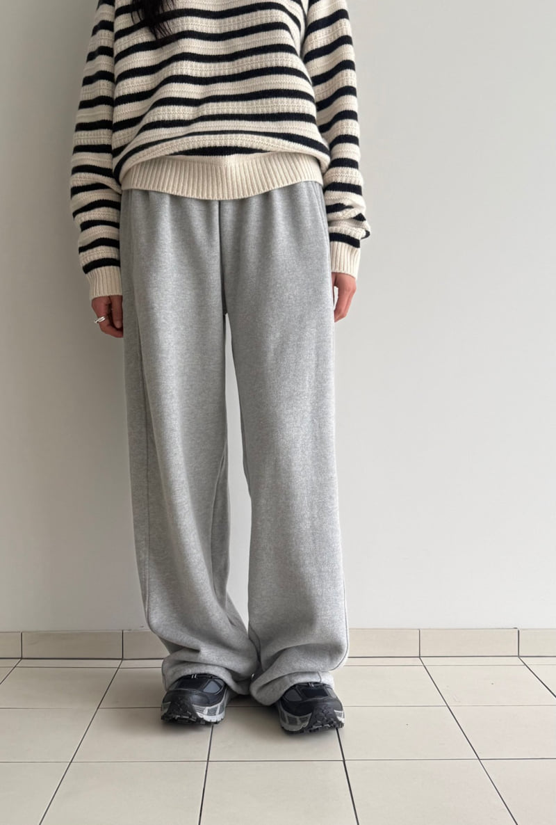 Amygrace - Korean Women Fashion - #momslook - Fleece Stopper Pants