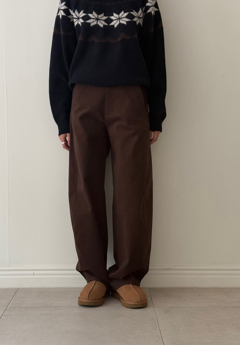 Amygrace - Korean Women Fashion - #momslook - Curves Cotton Pants - 6
