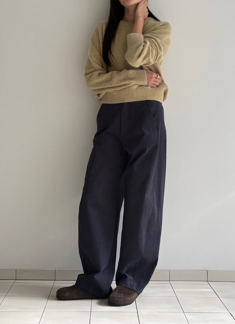 Amygrace - Korean Women Fashion - #momslook - Curves Cotton Pants - 8