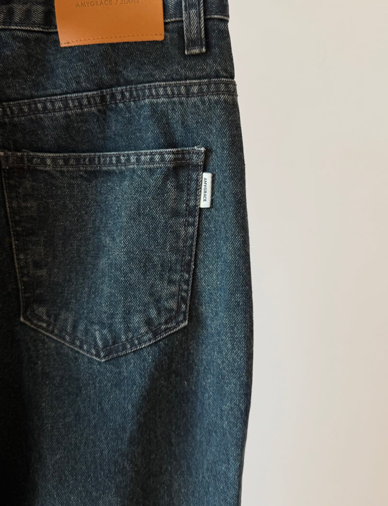 Amygrace - Korean Women Fashion - #momslook - Peach Brushed Denim Pants - 8