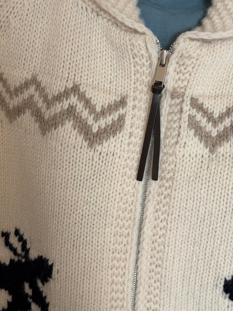 Amygrace - Korean Women Fashion - #momslook - Benf Cowichan Cardigan - 2