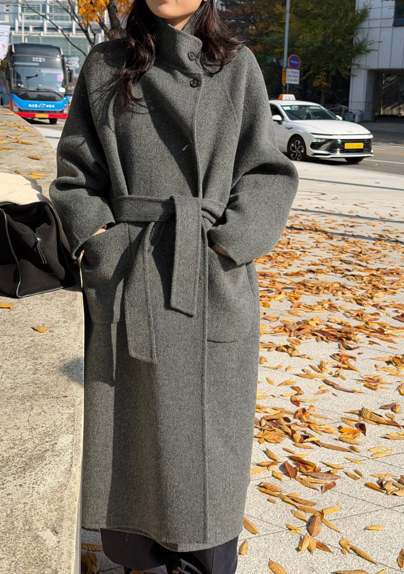 Amygrace - Korean Women Fashion - #momslook - Double Raglan Handmade Coat - 2