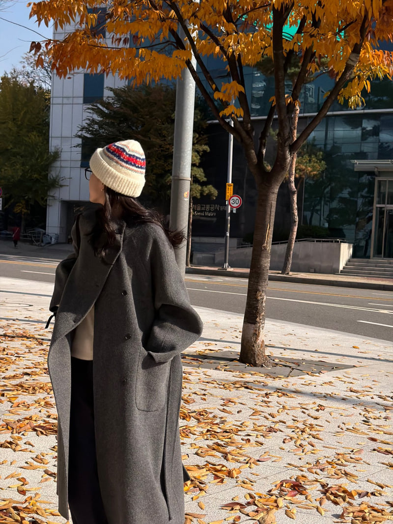 Amygrace - Korean Women Fashion - #momslook - Double Raglan Handmade Coat - 3