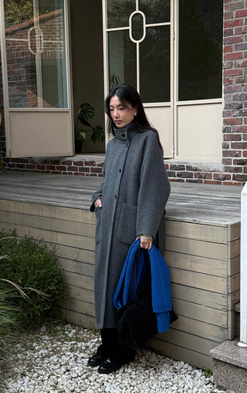 Amygrace - Korean Women Fashion - #momslook - Double Raglan Handmade Coat - 4