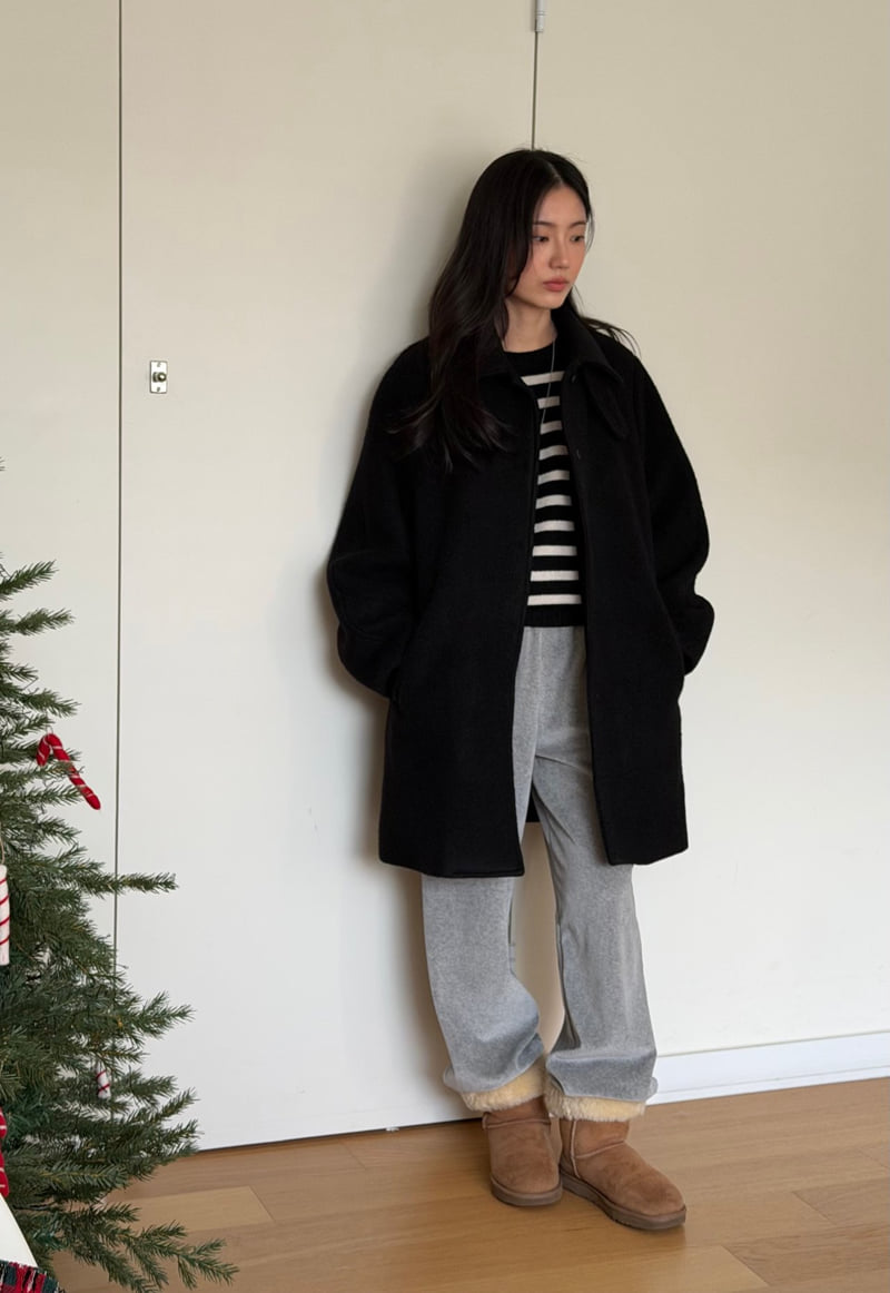 Amygrace - Korean Women Fashion - #momslook - Maison Alpaca Quilted Coat - 7
