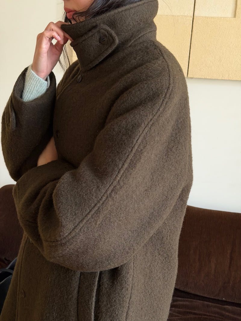 Amygrace - Korean Women Fashion - #momslook - Maison Alpaca Quilted Coat - 9