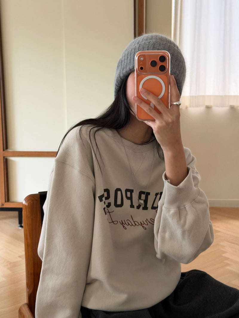 Amygrace - Korean Women Fashion - #pursuepretty - Every Brushed Sweatshirt - 3
