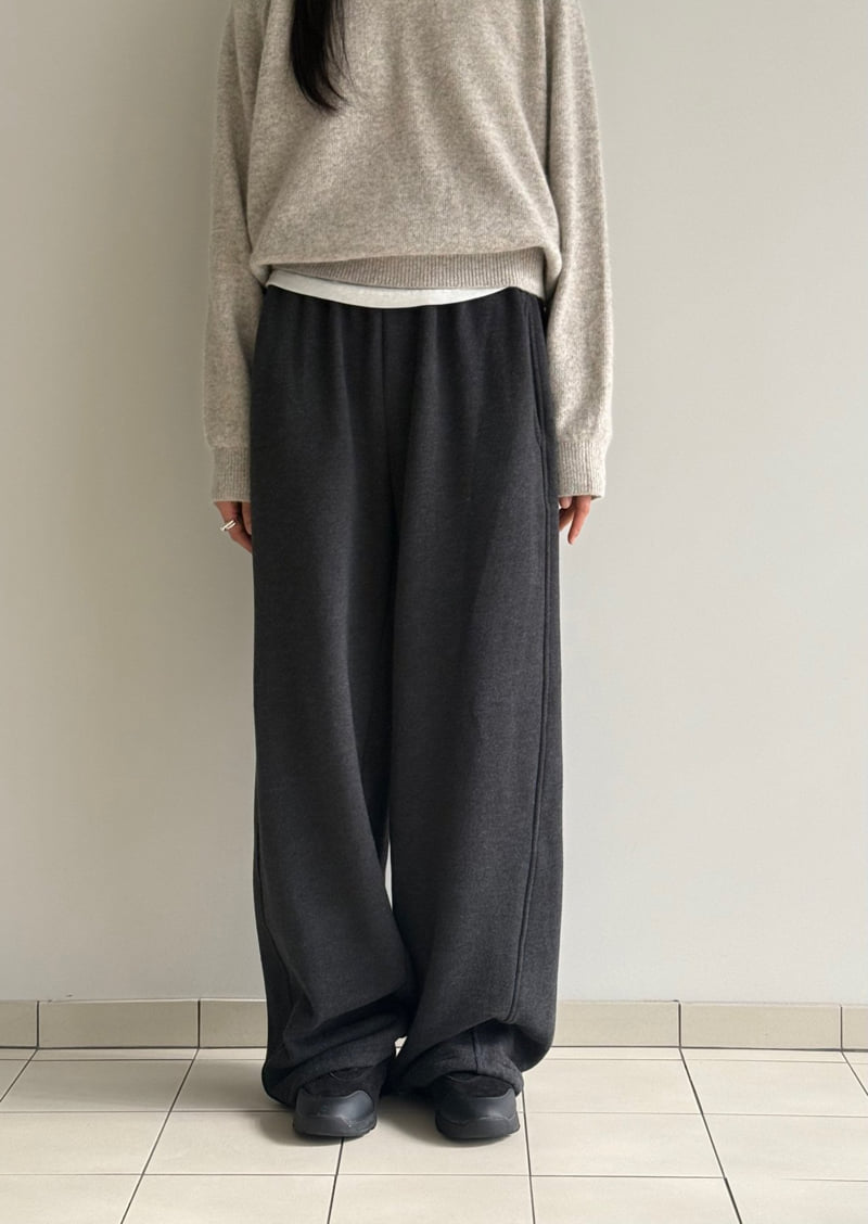 Amygrace - Korean Women Fashion - #restrostyle - Fleece Stopper Pants - 7