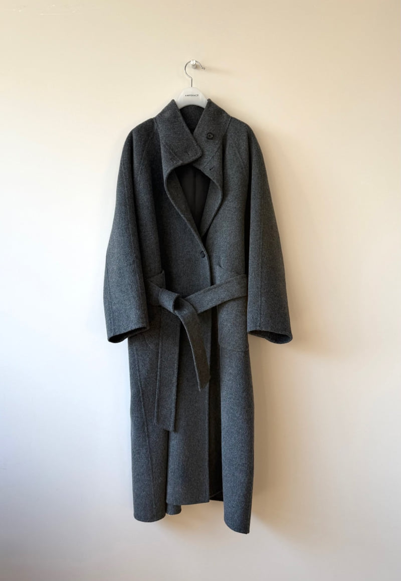 Amygrace - Korean Women Fashion - #restrostyle - Double Raglan Handmade Coat - 9