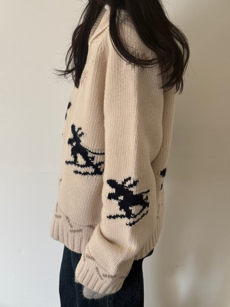 Amygrace - Korean Women Fashion - #romanticstyle - Benf Cowichan Cardigan - 12