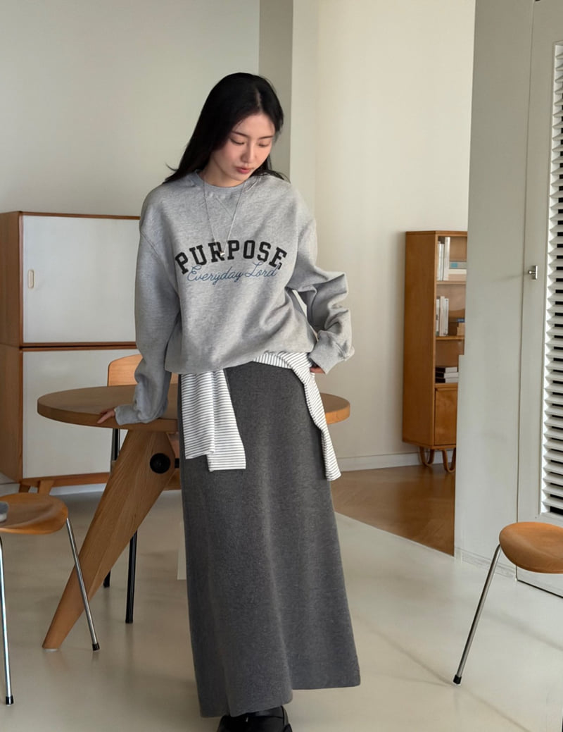 Amygrace - Korean Women Fashion - #romanticstyle - Every Brushed Sweatshirt - 5