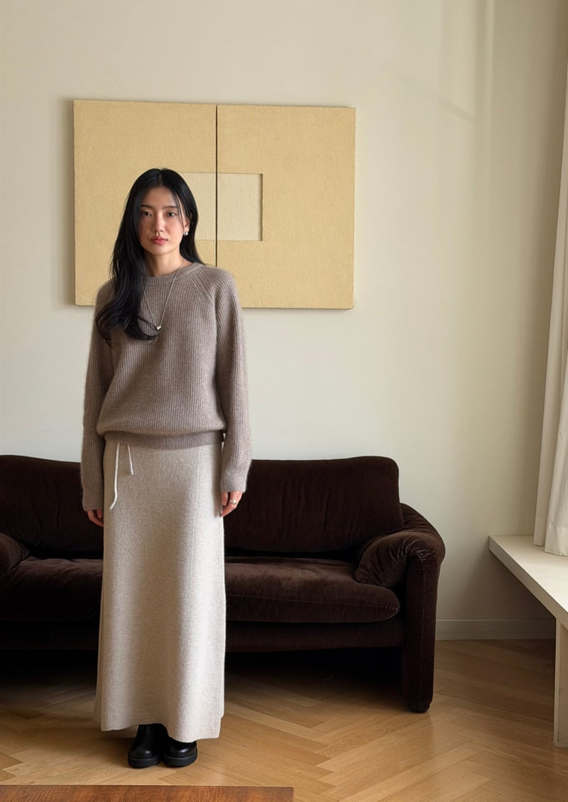 Amygrace - Korean Women Fashion - #shopsmall - Merci Knit Maxi Wool Skirt - 7