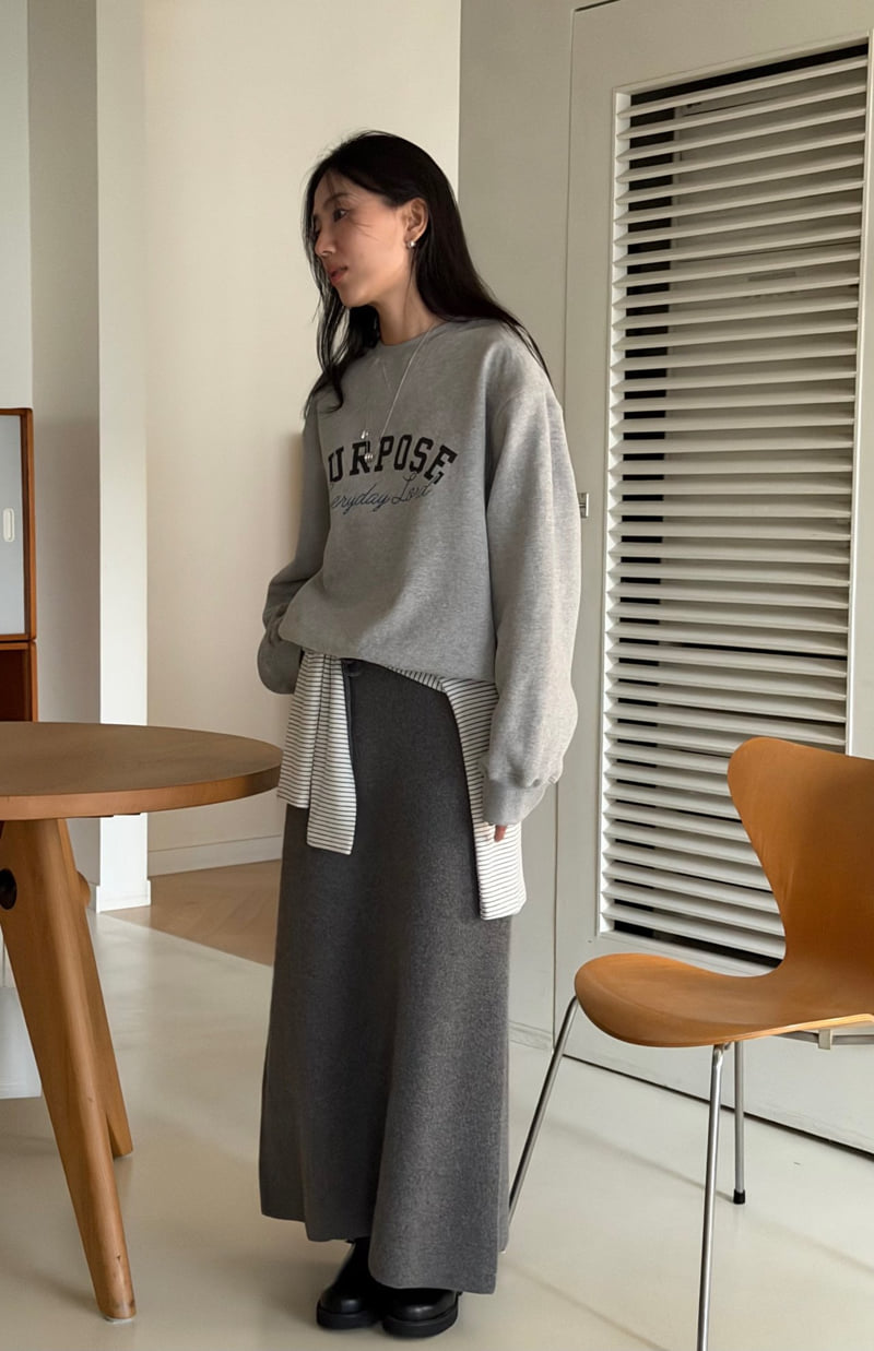 Amygrace - Korean Women Fashion - #thatsdarling - Merci Knit Maxi Wool Skirt - 8