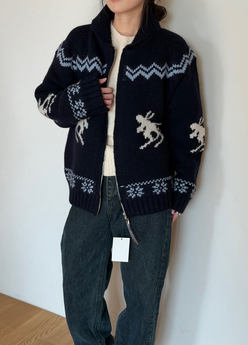 Amygrace - Korean Women Fashion - #vintageinspired - Benf Cowichan Cardigan - 8