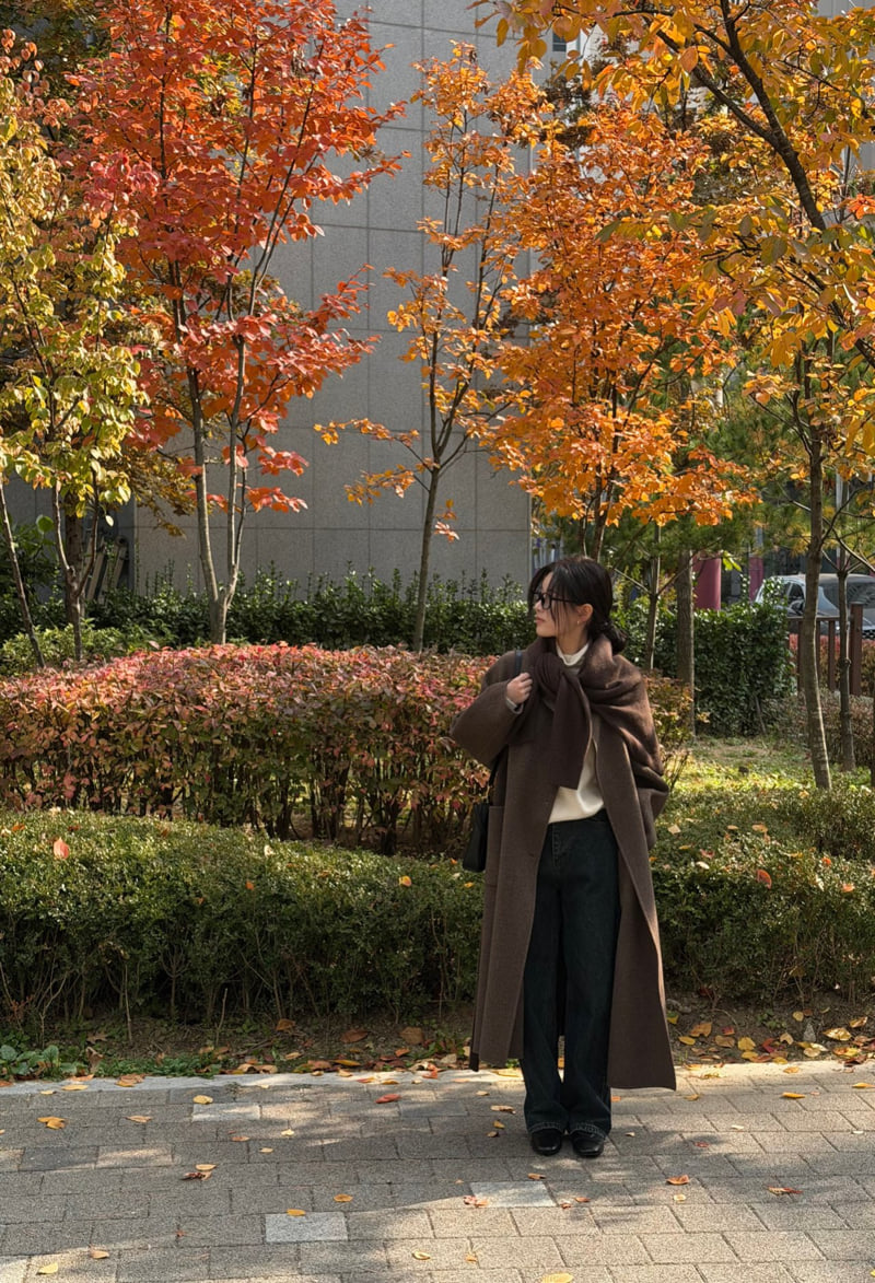 Amygrace - Korean Women Fashion - #vintageinspired - Double Raglan Handmade Coat - 6