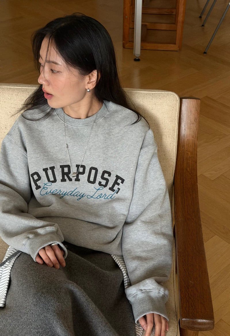 Amygrace - Korean Women Fashion - #vintagekidsstyle - Every Brushed Sweatshirt - 2